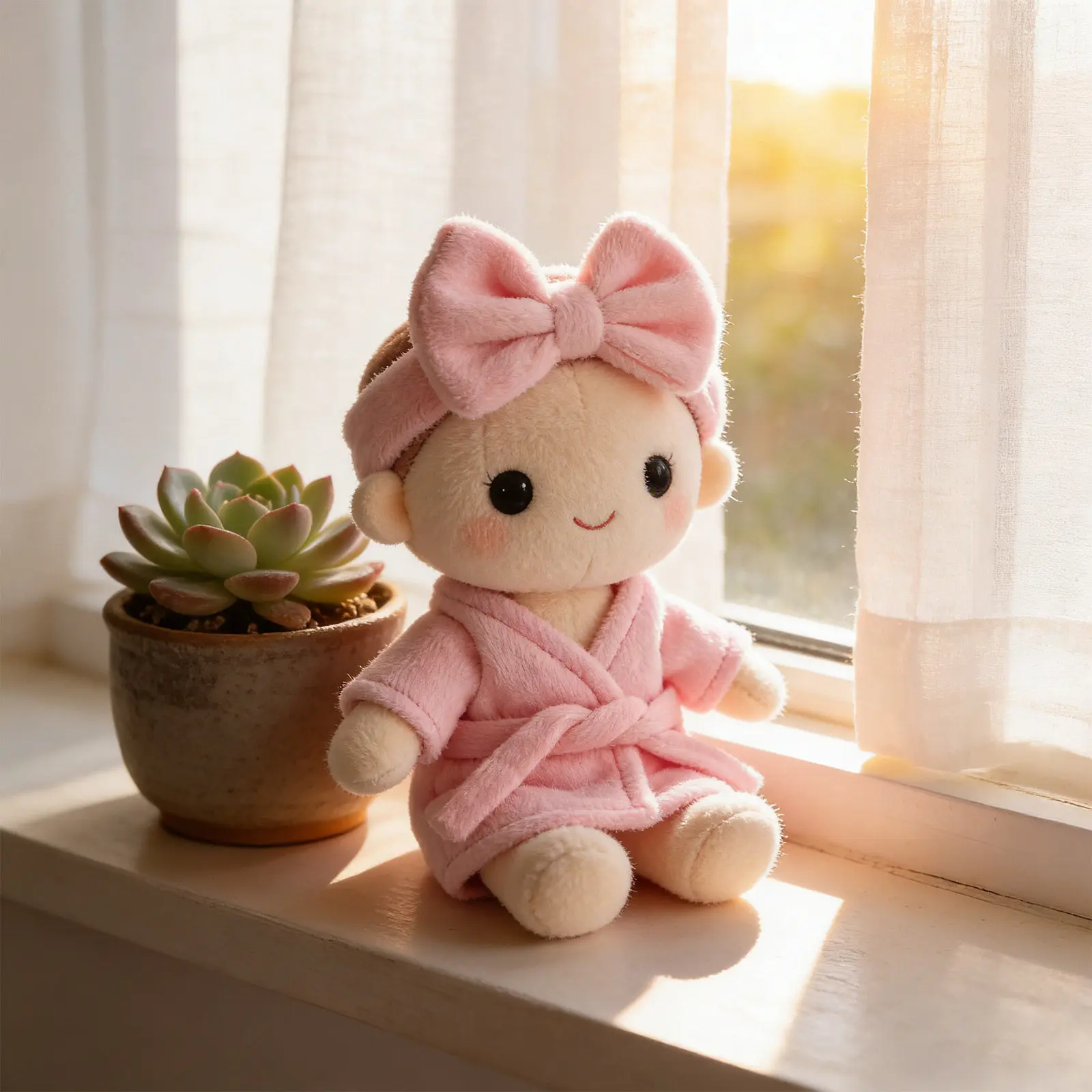 

Комплект: Мягкий розовый халат-медведь для плюшевых игрушек 20 см, зимний праздничный домашний костюм для девочек, аксессуары