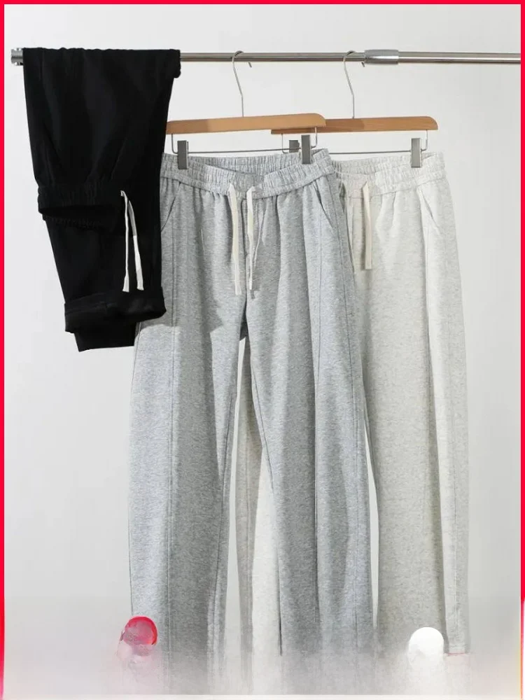 

Men's Comfortable Loose Sports Casual Pants Spring Faionable Store Permanent Item 3D Tailoring Straight Leg Cotton Pants