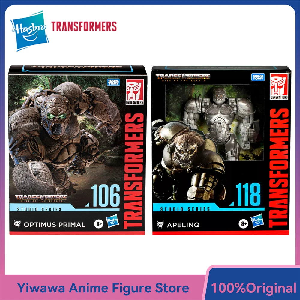 

В наличии: Фигурки Hasbro Transformers Studio Series SS106 Optimus Primal и SS118 Apelinq, 21,6 см, класс Leader, коллекционные модели игрушек