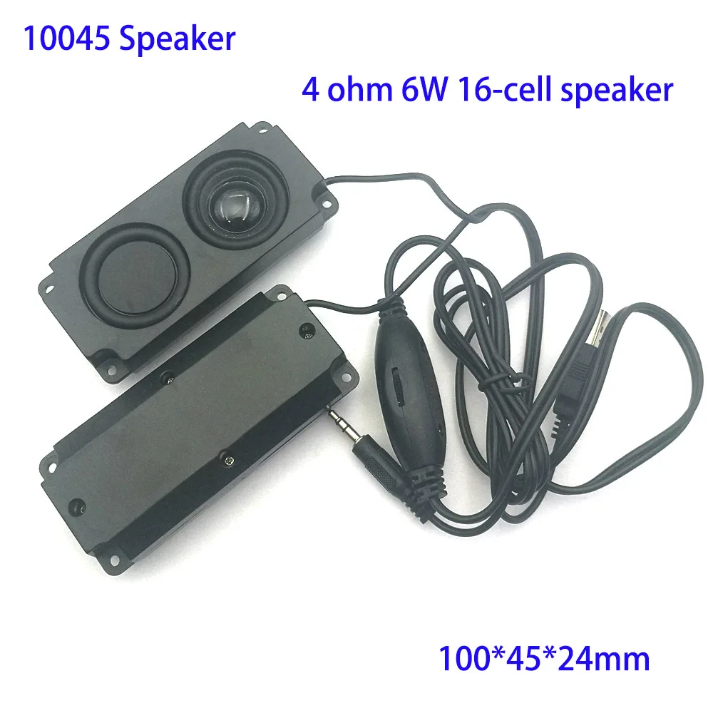 

1pair USB speakers 4 ohm 6W cavity computer audio TV MP3 MP4 Heavy bass speaker megaphone DIY full frequency loudspeaker box