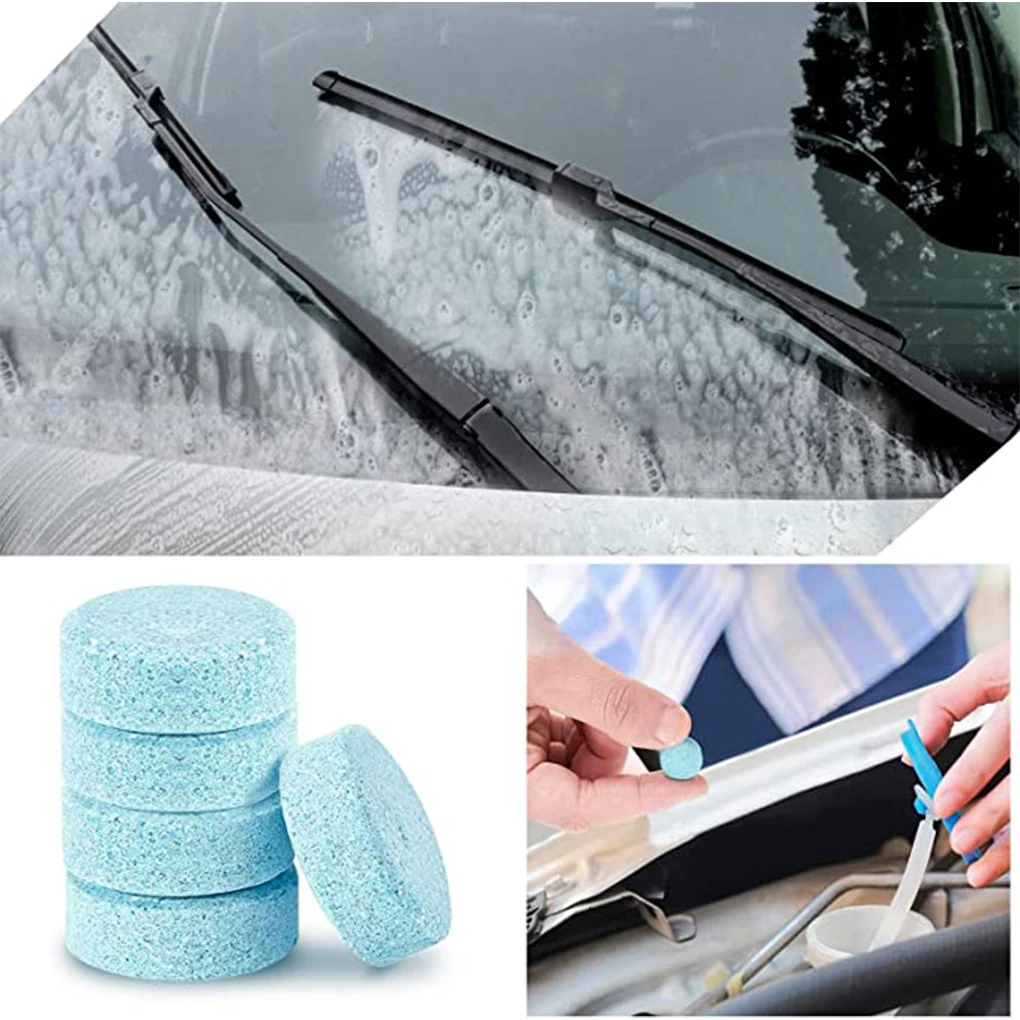 70 Pieces/Bag Car Exterior Windshield Window Windscreen Effervescent Tablet Washing Supply for Professional Shop Type 1