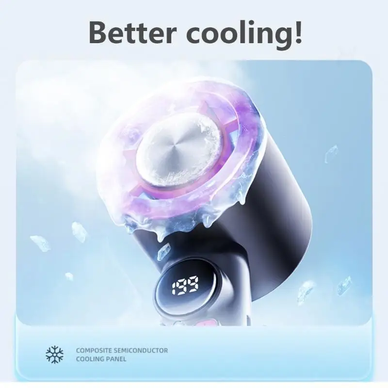 Handheld Cooling Fan With 199 Adjustable Speeds And Quiet Operation Pocket Fan