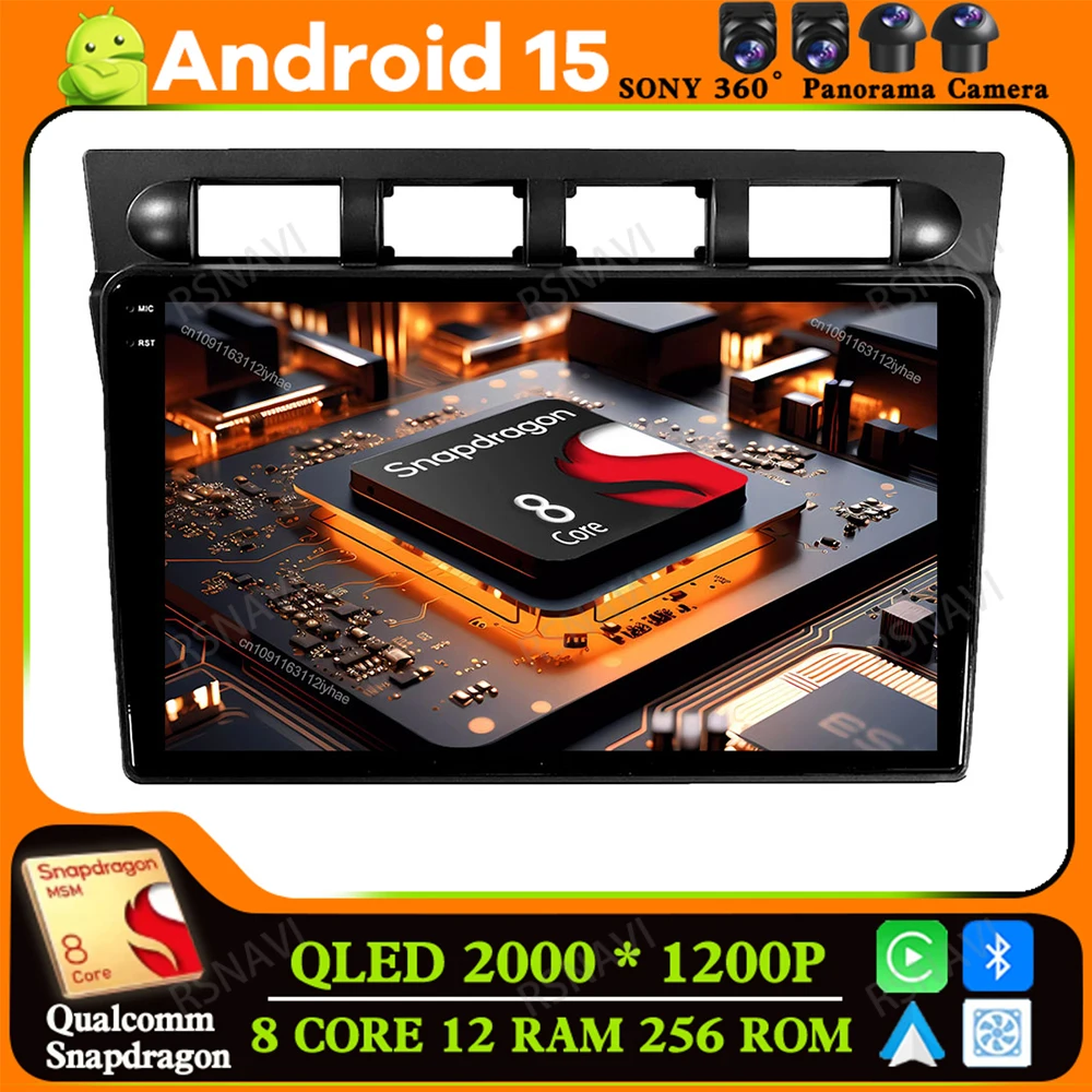 Android 15 For Kia Morning Picanto 2004 - 2007 Navigation Multimedia Head Unit 5G WIFI Qualcomm BT Car Radio GPS DSP AUTO