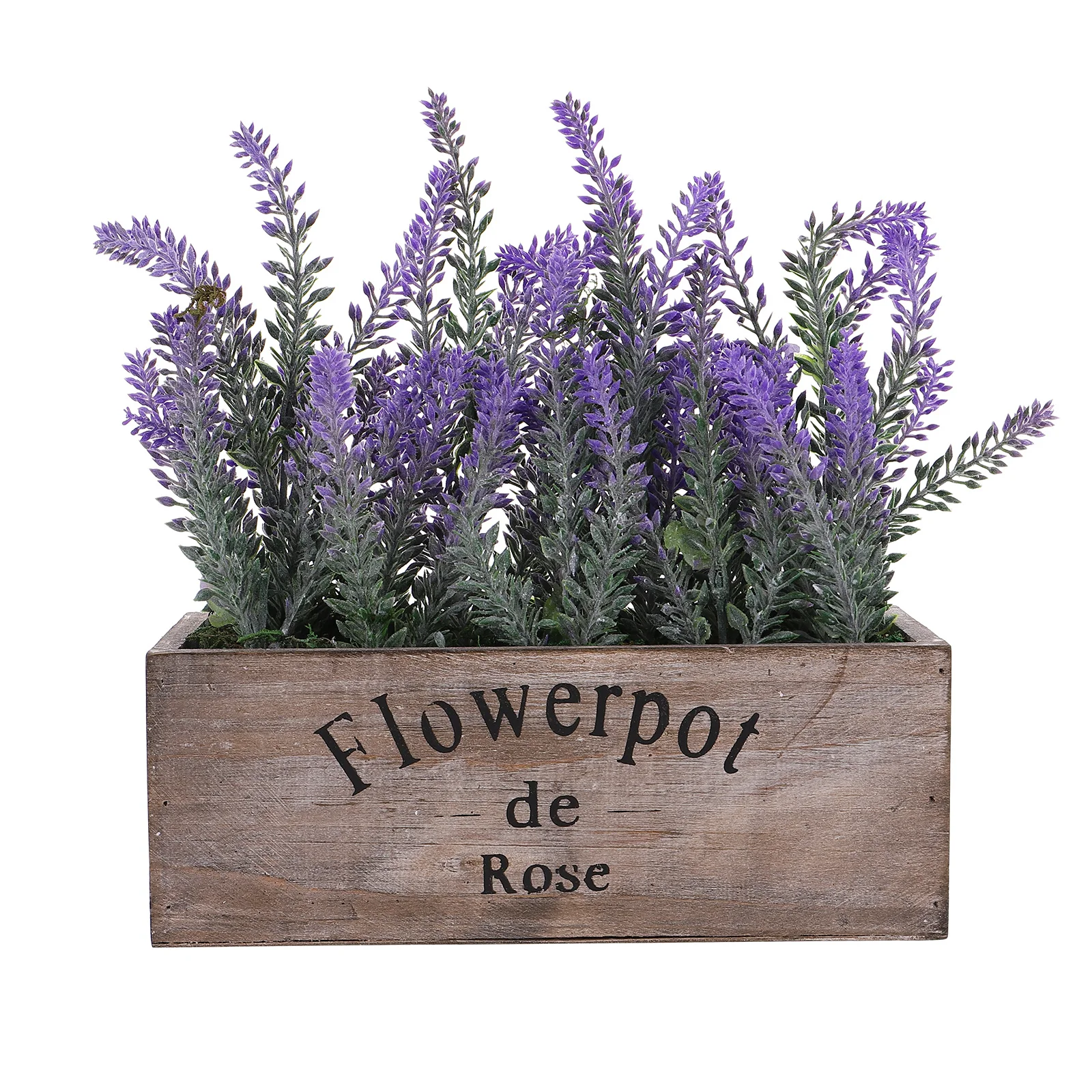 

1Pcs Simulated Lavender Bonsai Artificial Plant Desk Shelf Living Room Office Decoration Artificial Lavender Bonsai