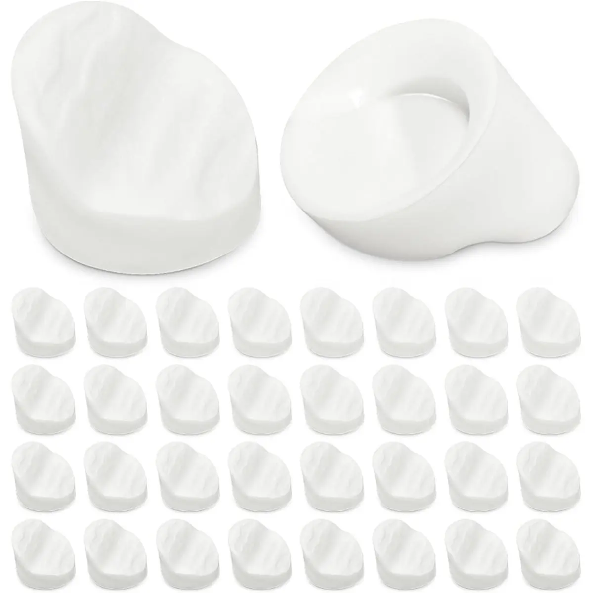 50PCS White Door Frame Plugs, 5/16