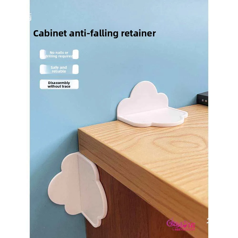 Cabinet Anti-Tip Safety Fixing Set In Multiple Pack Sizes Furniture Tip-Restraint Accessory Shelves Bookcases Child-Safe Home