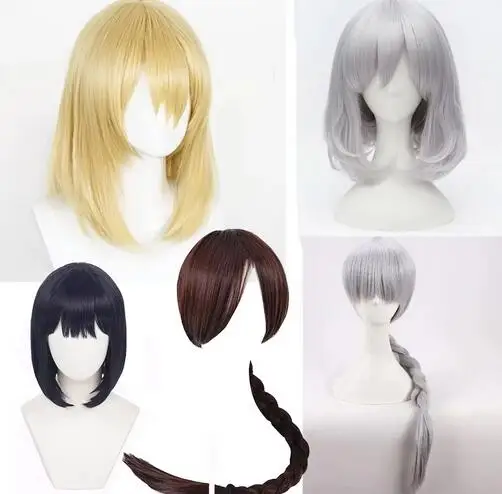 High Quality Anime Howl's Moving Castle Wizard Howl Sophie Hatter Cosplay Wig Heat Resistant Synthetic Hair Wigs + Wig Cap