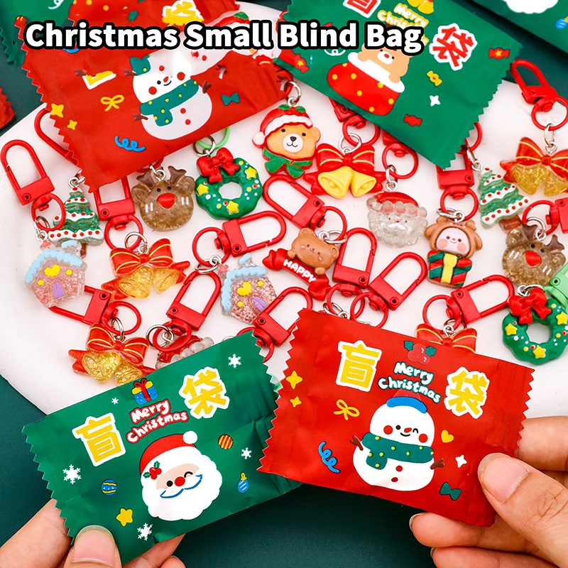 Accessori speciali portachiavi natalizi per borse cieche; Ideale per decorazioni per zaini per studenti e regali a sorpresa.