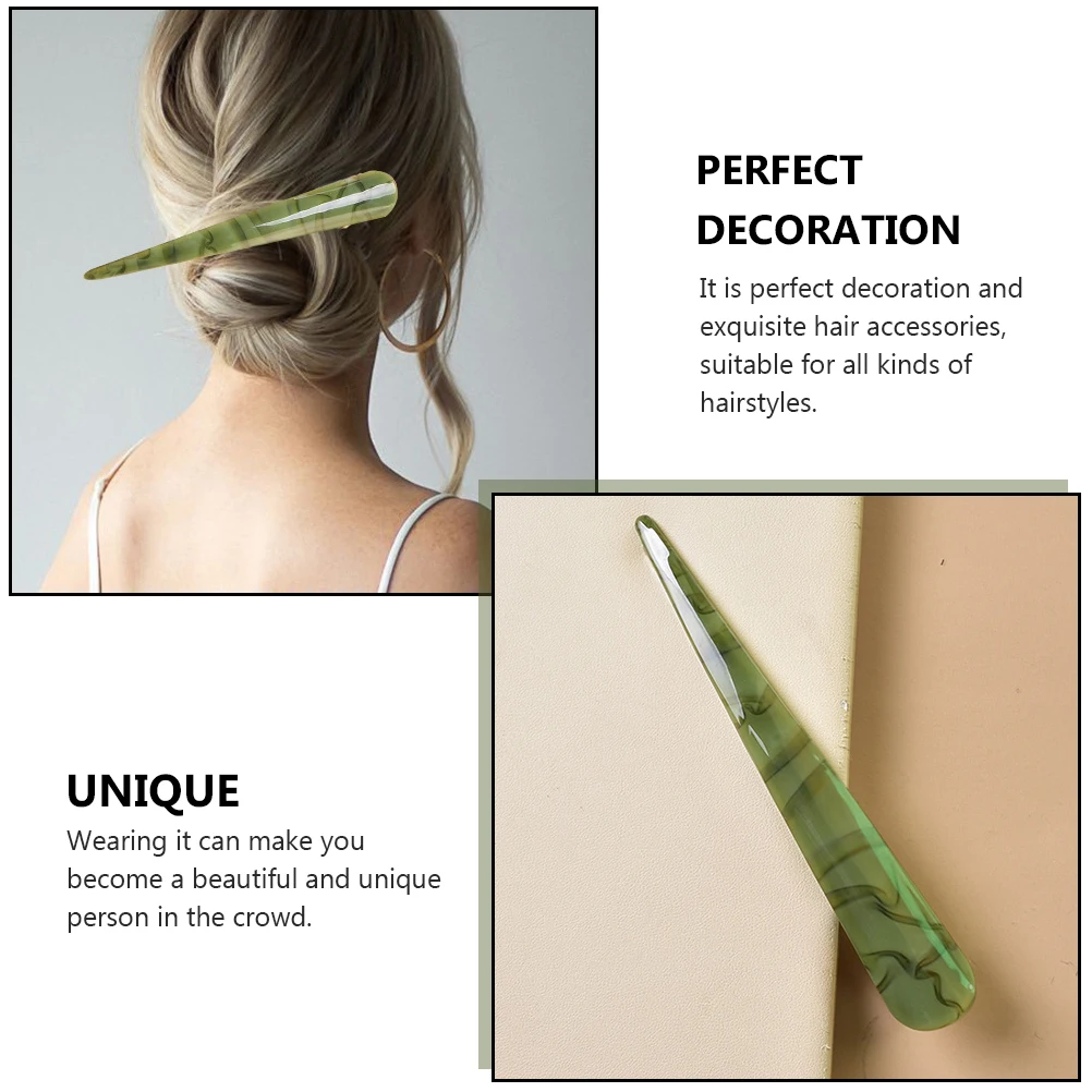 

Duckbill Hairpin Activities Clips Vintage Clamp Mother' Day Women Headdress Teeth Decorative Pins Green Buckle for Woman
