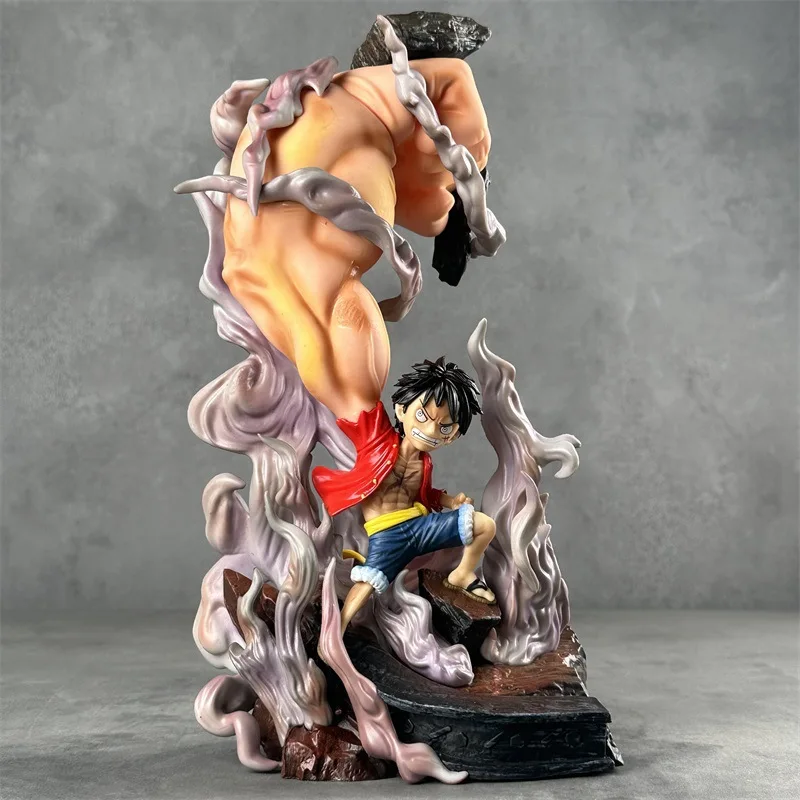 

Bandai One Piece GK Three Level Big Fist Luffy Big Hand WCF Scene Figure Student Gift Birthday Gift Preferred Anime Ornament