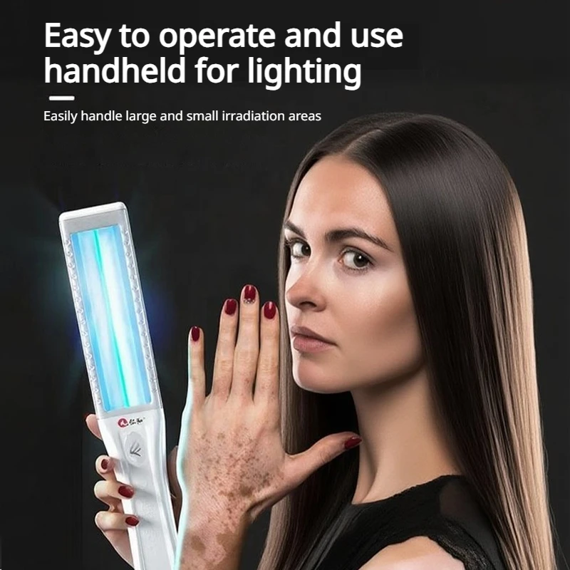 Vitiligo Lamp for Home Use 308nm UVB Lamp for Vitiligo Phototherapy Light Therapy for Psoriasis Spots Eczema Disease