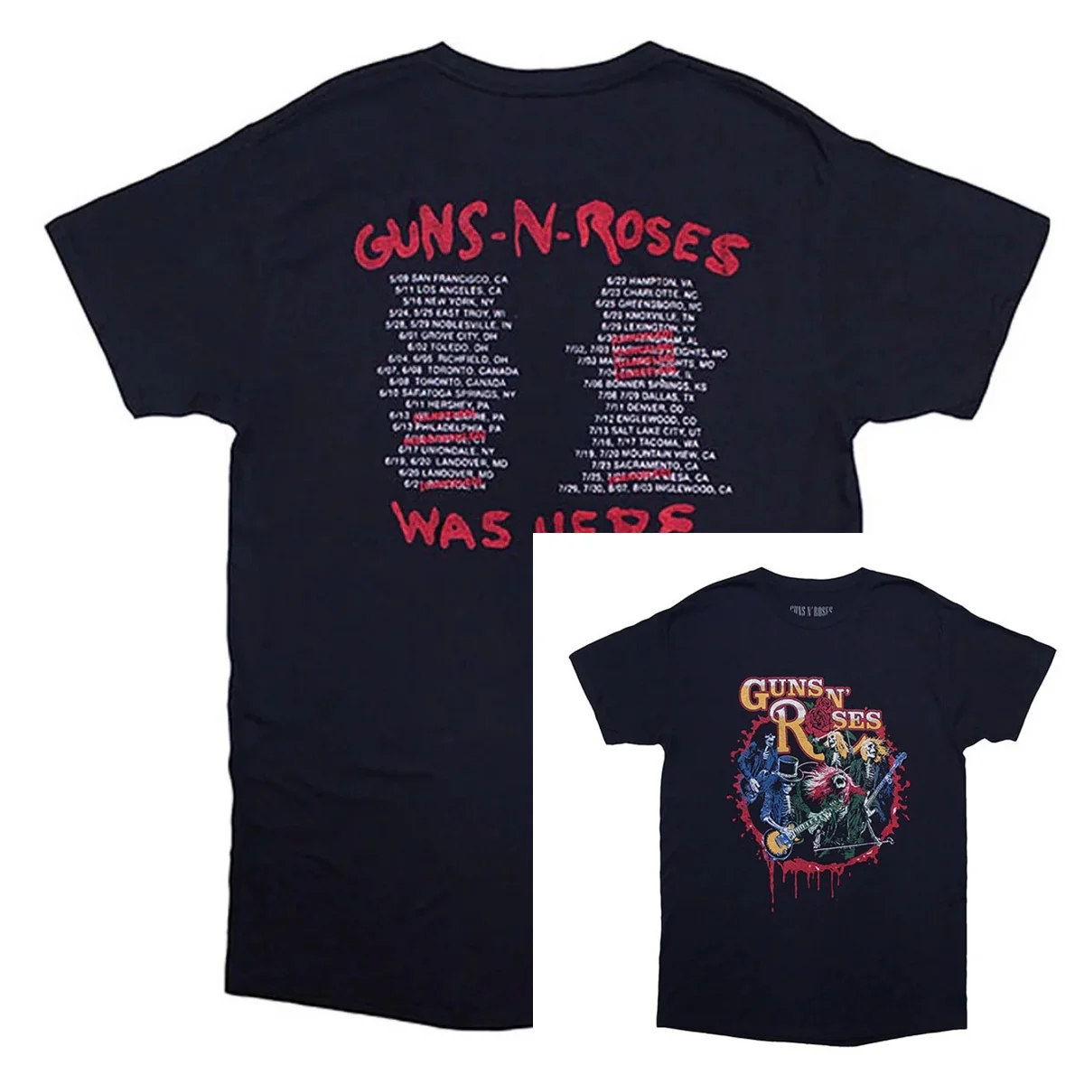 تي شيرت Guns N Roses Was Here تي شيرت فاخر عالي الجودة لكل من الرجال والنساء قميص Y2k لصيف 2026 #1