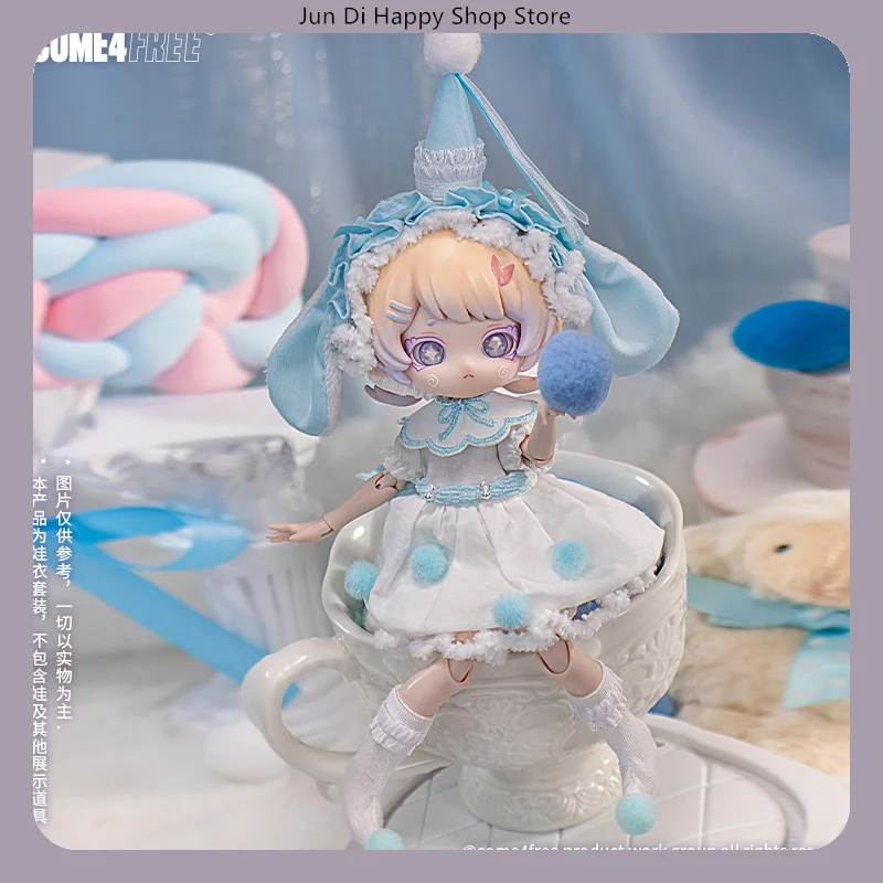 

COME4FREE Clear Sky Sleeping Fairy Tale Series BJD Doll Clothes 1/12 Dress Outfit for OB11 Doll Dress