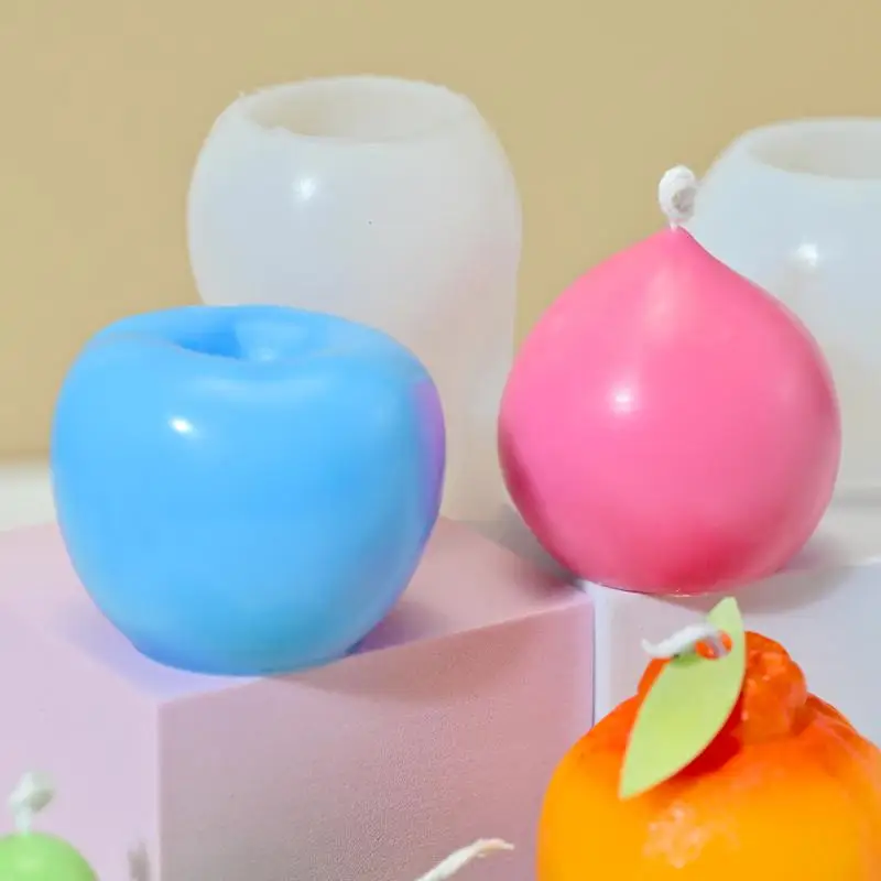 3D-Fruchtförmige Silikon-Kerzenformen, Antihaftbeschichtet, Wiederverwendbar, Ideal für DIY-Kerzenherstellung und Heimdekoration – Detail 5