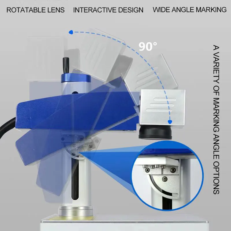 Dynamic Auto Focus 3D 100W Fiber Laser Marking Machine Cutter 2.5D 20W 30W JPT Mopa Laser Marking Metal Engraving Machine Tools