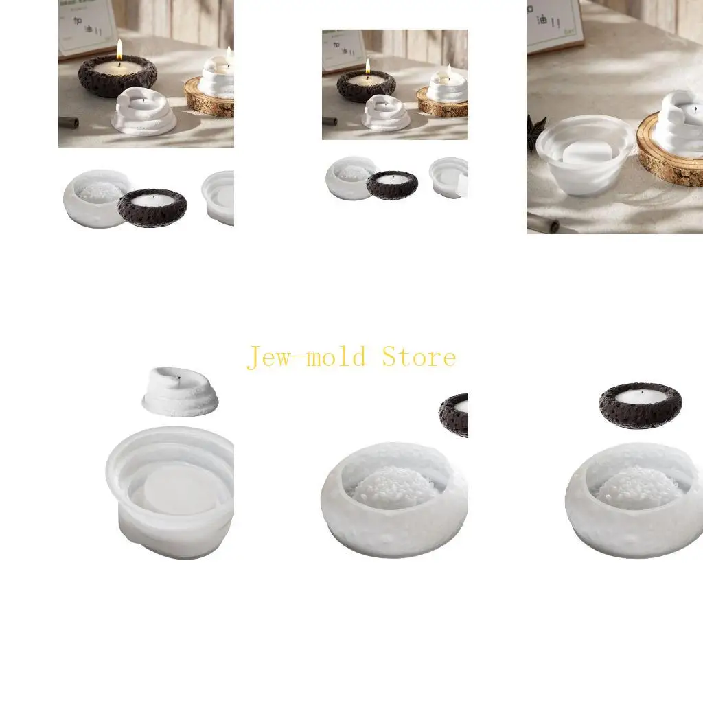 

C71B Storage Box Molds Silicone Texture Suitable for Crafting Distinctive Cup
