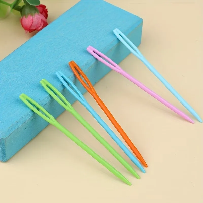 148 pcs 5.5cm Blunt Tip Sewing Needles, Large Eye Easy Threading, DIY Craft Projects Kids Sewing Learning