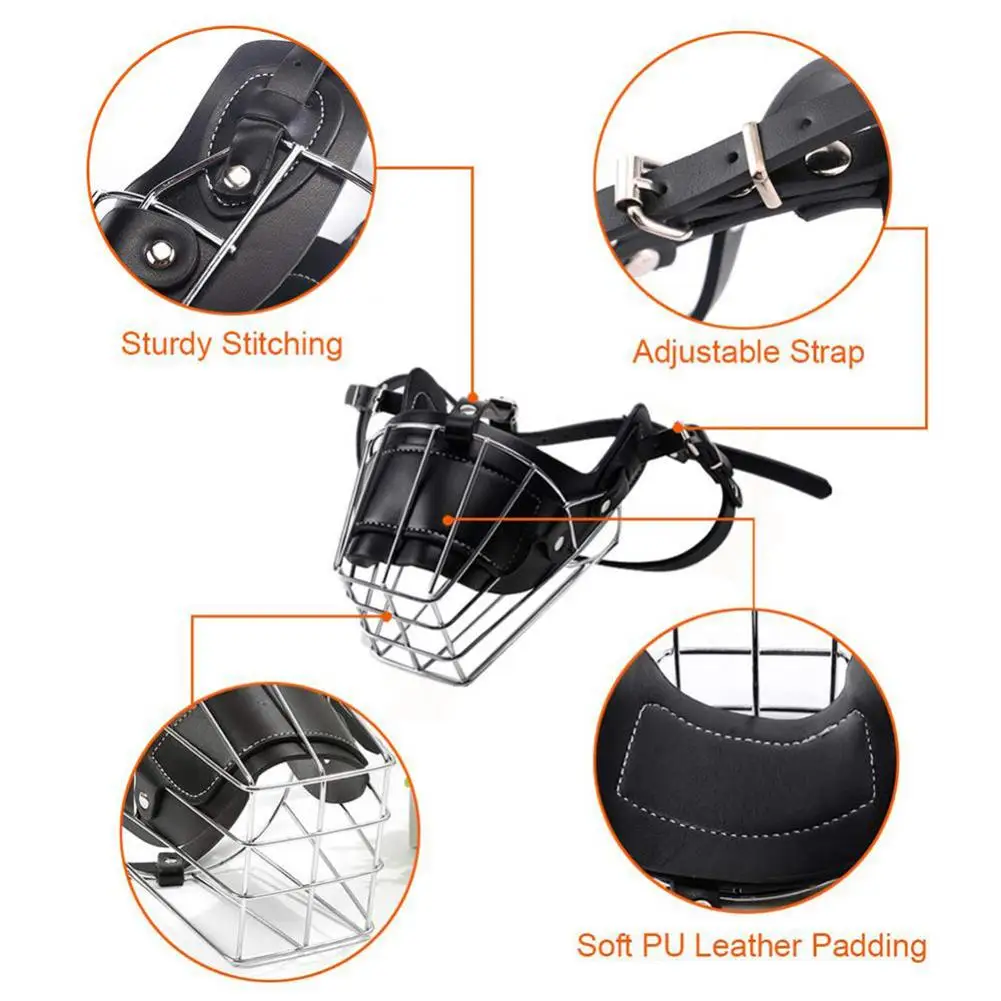 สัตว์เลี้ยง Muzzle Anti-Bite Anti-Barking Mouth หน้ากากป้องกันสำหรับสุนัขขนาดกลางขนาดเล็ก