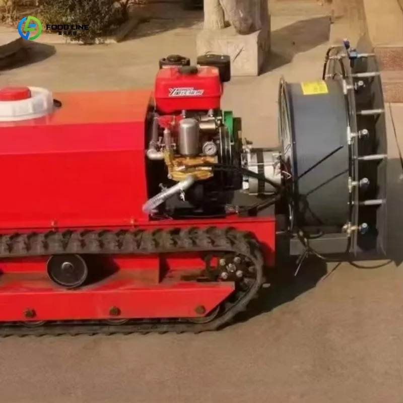 Customized High Quality Remote Control Crawler Orchard Sprayer, Hot Selling Atomizing Boom with Core Pump Components