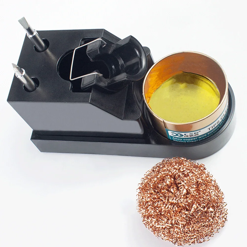 CXG Stand for soldering iron with Tip Cleaner Brass Wire and Sponge Soldering stand soldering bracket L009