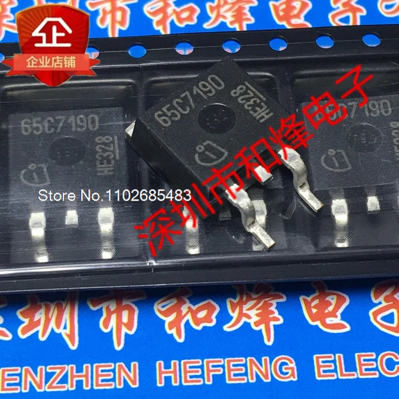 (5 TEILE/LOS) 65C7190 IPB65R190C7 TO-263 700V 49A