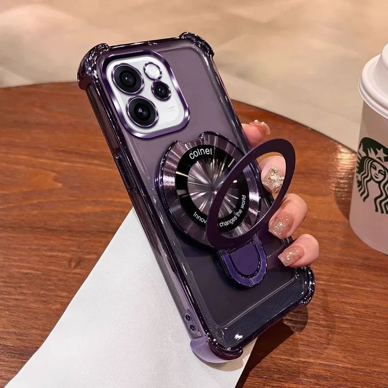 غلاف مغناطيسي غير مرئي لهاتف OPPO Reno 15/14/13 Pro 15ProMax 15/14/13F 14FS غطاء حماية كامل الحزمة