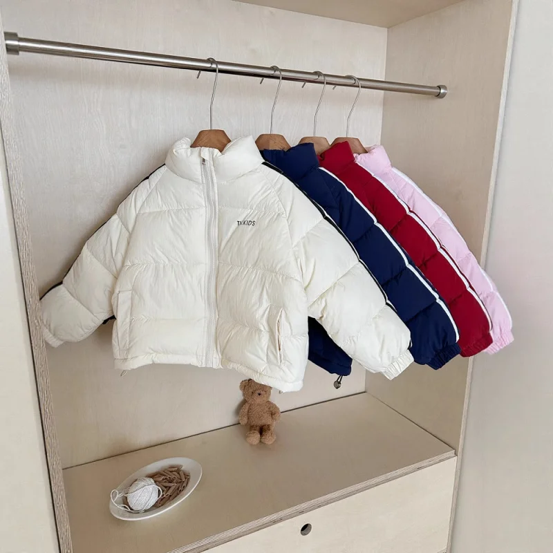 

Warm Winter Coat for Girls Boys 4-12 Years Children's Thick Puffer Jacket with Down Cotton Fill Cold Weather Outerwear