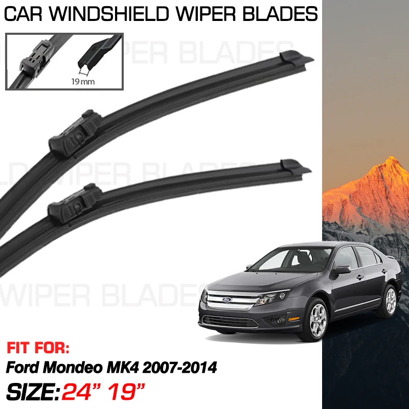 

2X Car Wiper Blades For Ford Mondeo Ford Fusion MK4 MK IV 2007-2014 2013 2012 2011 2010 2009 2008 Car Accessories Blades Brushes