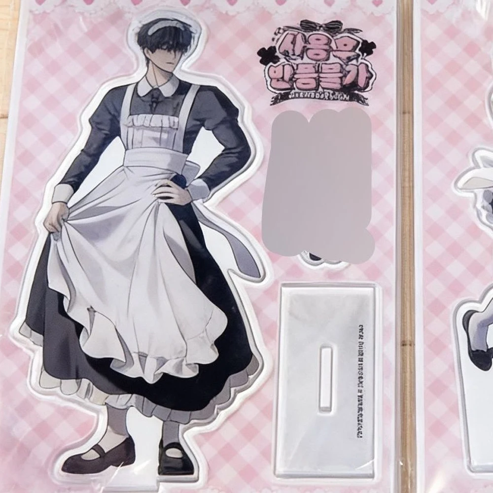Anime No Returns After Use Cafe Cosplay Acrylic Stand Cartoon Figure Model Desktop Decoration Standing Plate Unisex Prop