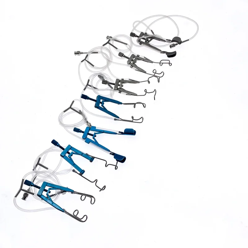 Augenspekulare, aspirierendes Spekulum, spülender Augenlidverteiler, verstellbares chirurgisches Instrument für die Augenchirurgie