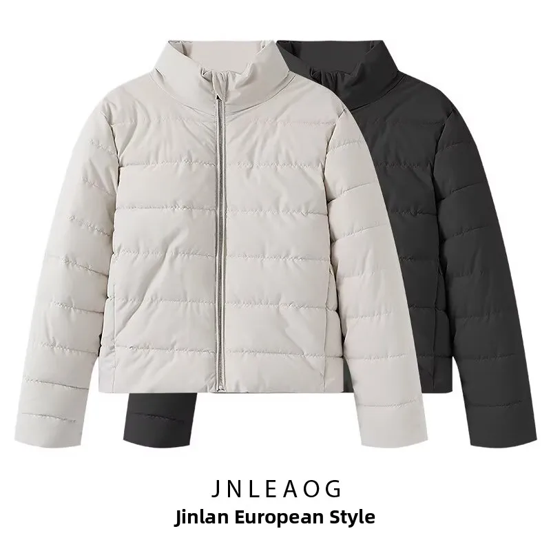 

Faionable Long Sve воротник-стойка, теплая хлопковая куртка, женская одежда, уличная одежда, прямой крой, цвет на молнии