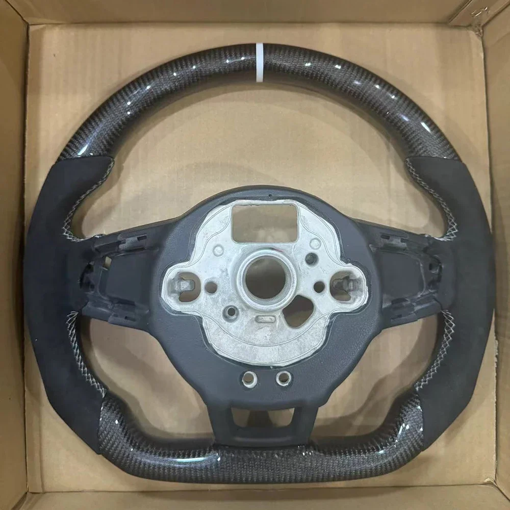 Carbon Fiber Steering Wheel leather Alcantara For VW Golf MK7 7.5 GTI GTD GTE R 2013-2020 Polo GTI For Tiguan for Passat DSG
