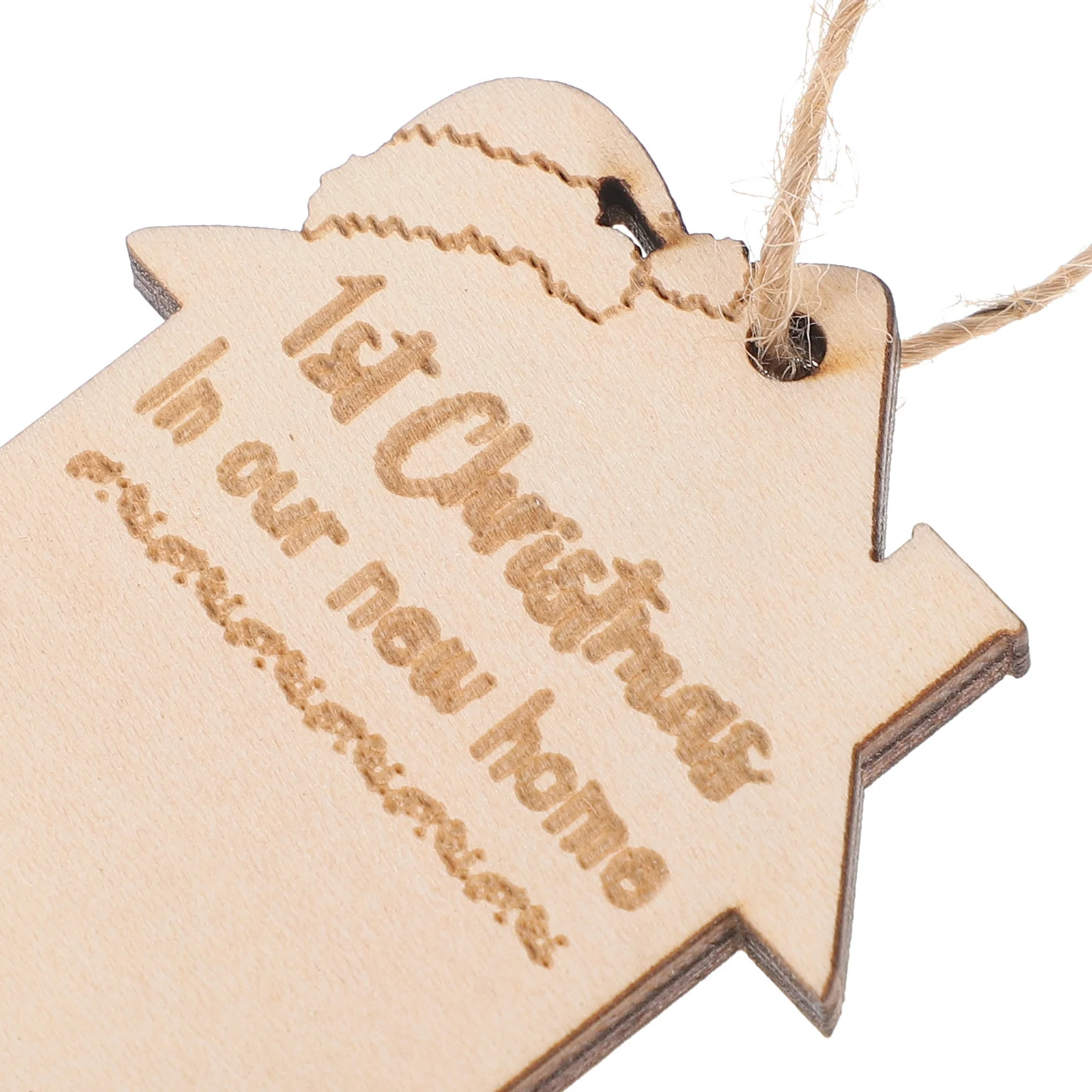 

4Pcs Adorable Christmas Hanging Pendant Wooden Key Ornament for Xmas Tree Home Party Wedding Decoration Creative Design