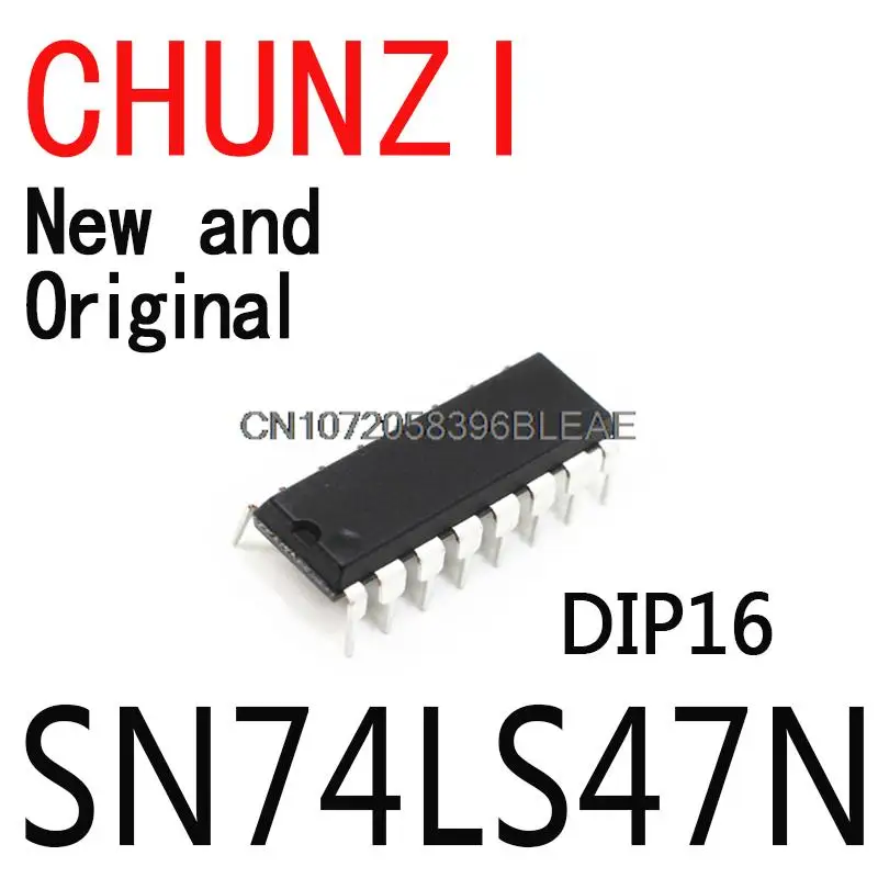 100PCS New and Original DIP16 SN74LS47 74LS47N 74LS47 DIP Integrated IC SN74LS47N