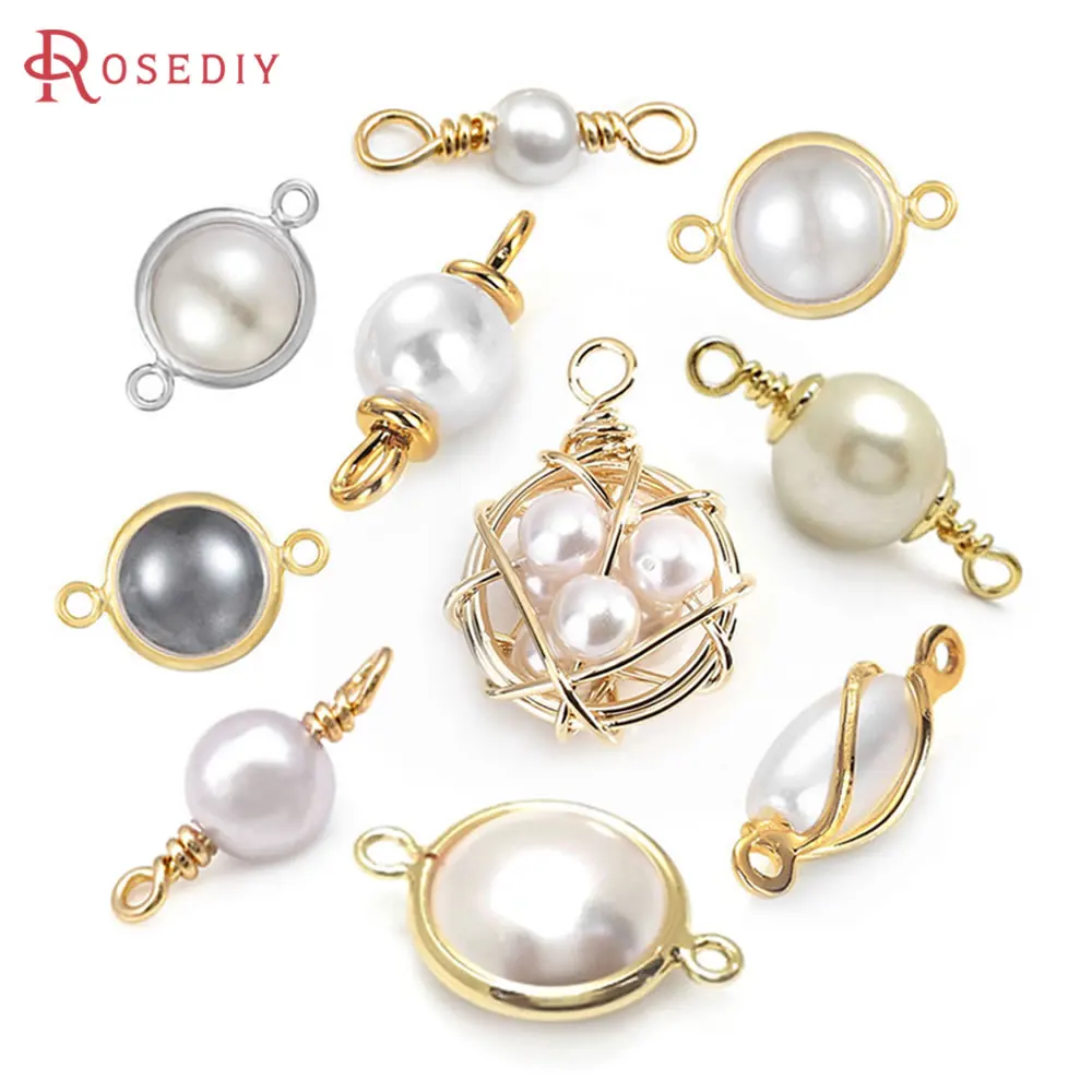 

18-каратное золото, латунь, искусственный жемчуг, круглые подвески, ожерелье высокого качества, женские серьги, ювелирные аксессуары