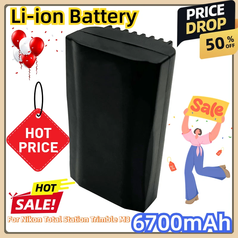 For Nikon Total Station Trimble M3 BATTERY for Trimble Total Stations 3.6V 6700mAh NEW Nivo 2M / 2C Li-ion Battery