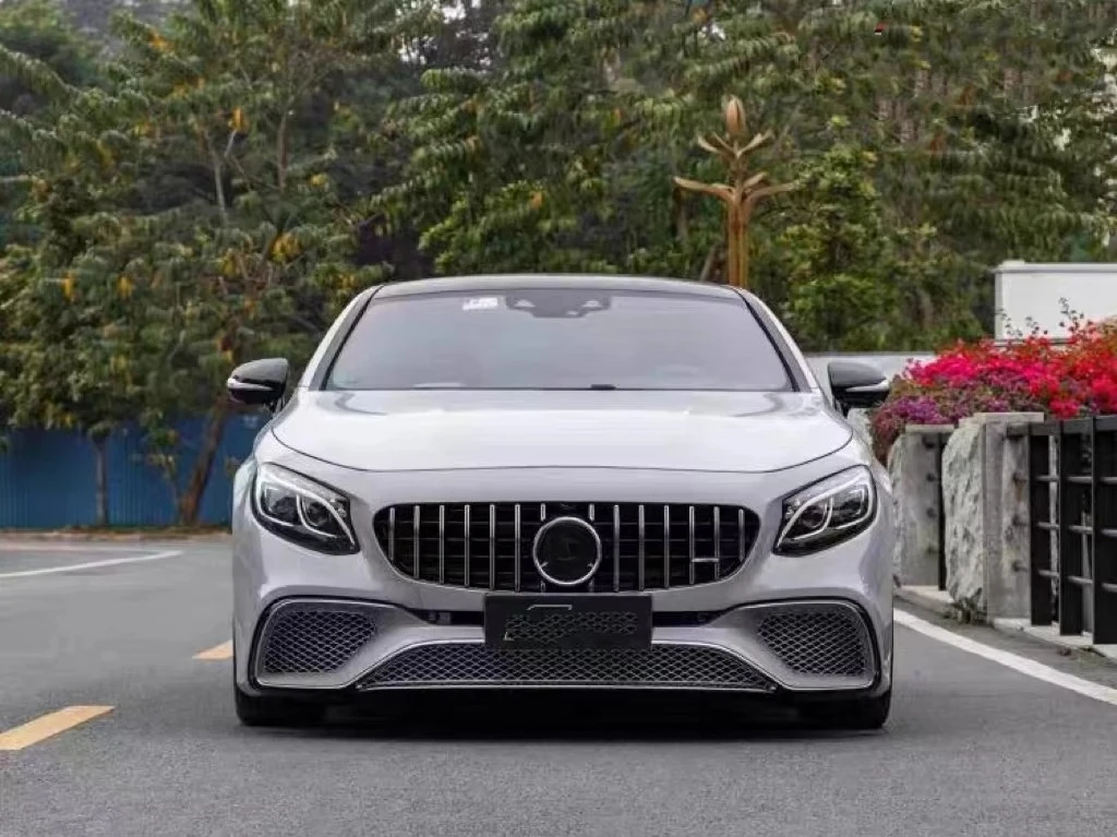 طقم هيكل جزء السيارة ترقية S65 S63 شد الوجه تجميل لمرسيدس W217 C217 S Class كوبيه S500 S450 S400 طقم الجسم المصد