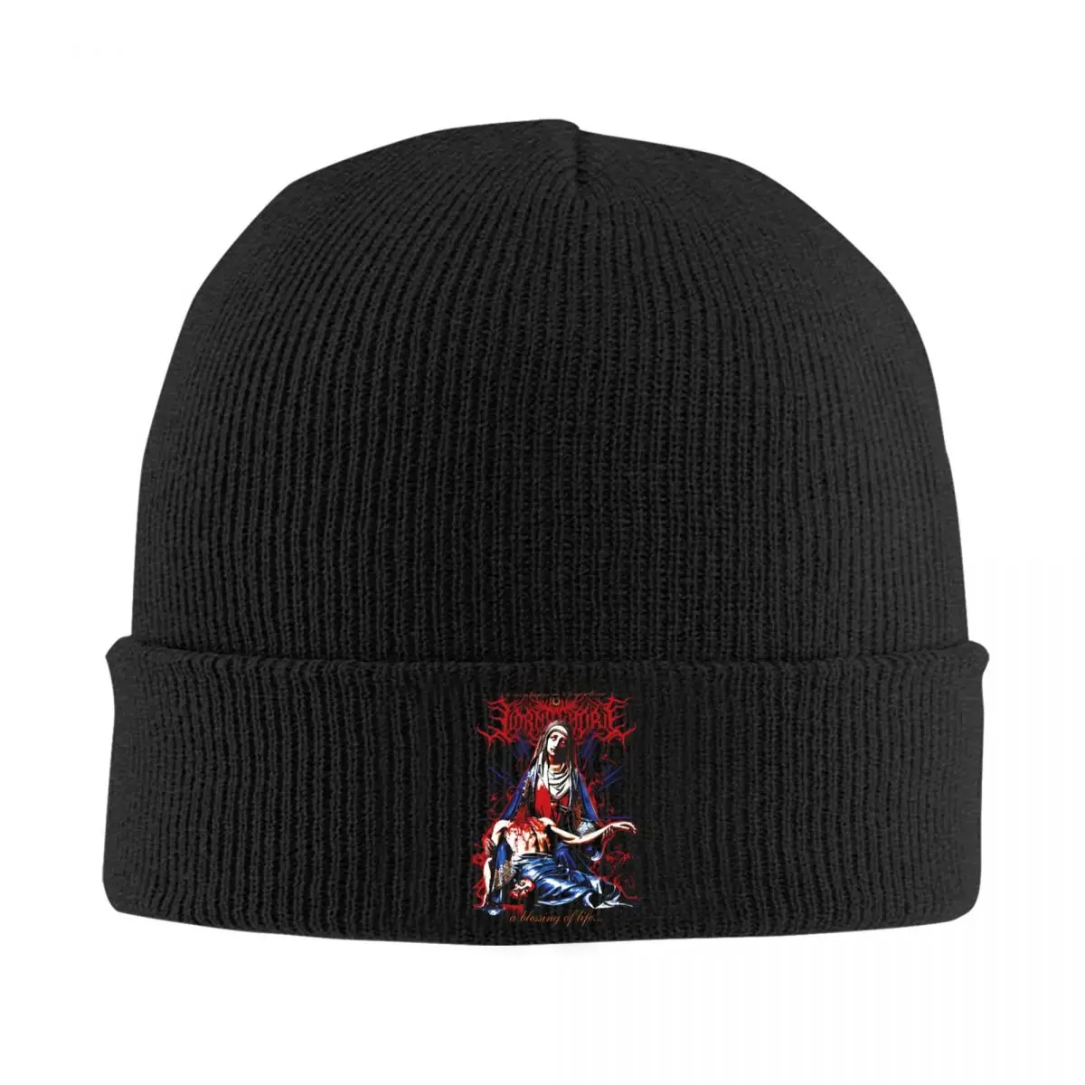 Lorna Shore Halloween Metal Hat Autumn Winter Beanies Warm Cap Female Male Acrylic Skullcap