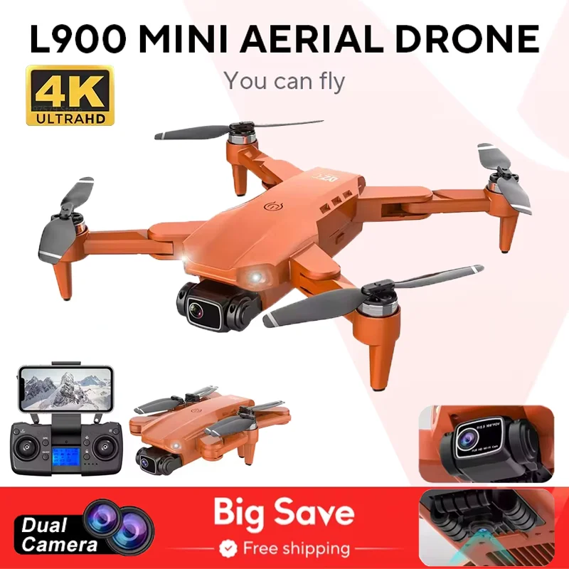 L900 PRO RC الطائرة بدون طيار 4K المهنية HD كاميرا مزدوجة GPS 5G فرش السيارات FPV كوادكوبتر طوي التصوير الجوي الطائرة بدون طيار لعبة الصبي #1