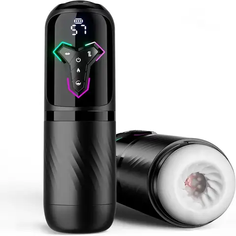 5 IN 1 Automatic Telescopic Male Masturbator Peniss Pump Heated Sucking Vibrating sexx Machines With LCD Display sexx Toys for Men
