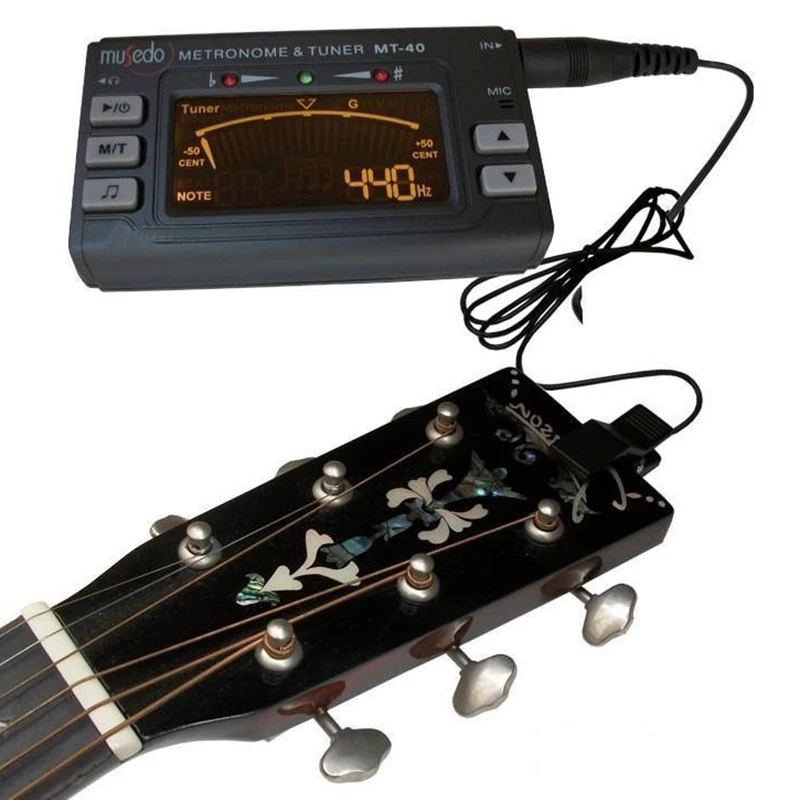 Mt-40 Guitar Tuner Metronome 3 in 1 Metronome + Tuner + Tone Generator Guitar/bass/violin/ukulele Stage Audio