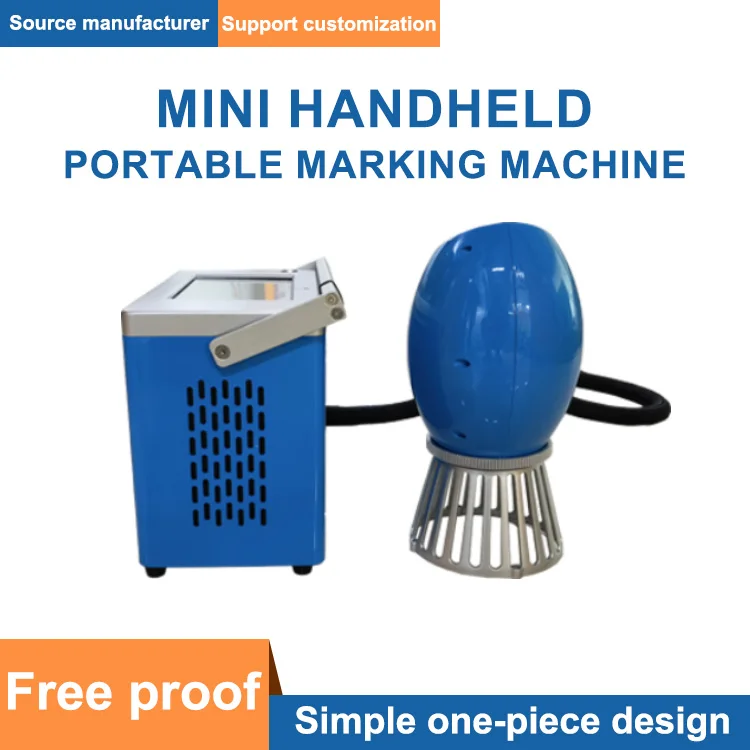 Marking Engraving Machine for Metal Plastic Mini Handheld Portable Fiber Laser 20W Laser Marker