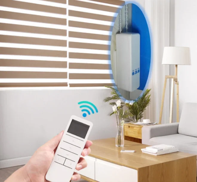 Tuya WIFI Intelligent Auto Pull Bead Curtain Motor Smart up down Motorized Chain Roller Blinds Compatible With Alexa