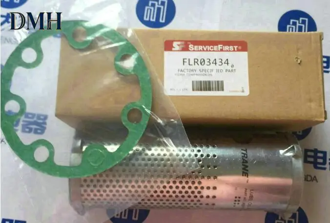 Original New Trane Oil Filter FLR03434 X09130085010 with gasket GKT03852 supporting replacement (price one set)