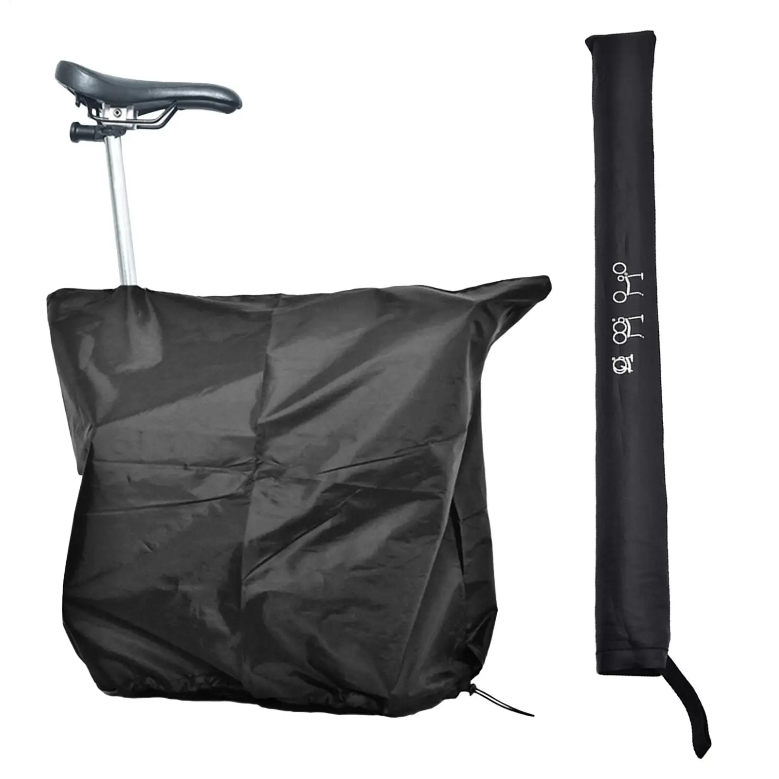 

Новый складной портативный чехол для велосипедов для улицы с эластичным ремнем, пыле- и влагозащитный, для хранения аксессуаров