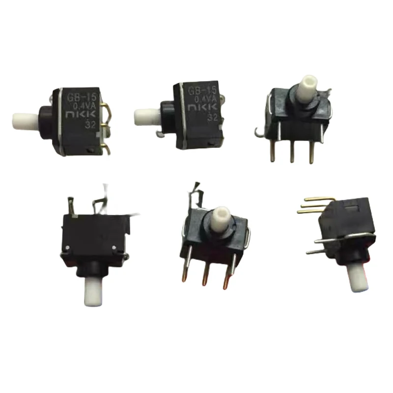 

1PCS/LOTS 100% Imported Japan NKK GB-15AH Miniature Pushbutton Reset Switch 0.4VA Horizontal Side Push Bent Foot IC Electronic