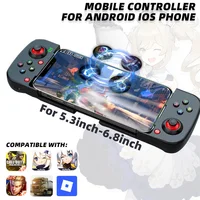 Mando móvil D3 para Android ios, controlador de juego para teléfono, Compatible con Bluetooth, Joystick elástico de Control de interruptor con Macro