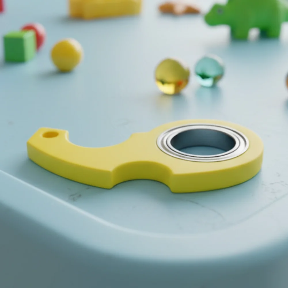 พวงกุญแจฟิดเจ็ตสปินเนอร์เรืองแสง ช่วยคลายเครียด ลดความวิตกกังวล หมุนเล่นได้ ใช้เป็นพวงกุญแจหรือของขวัญสำหรับผู้ใหญ่ในงานปาร์ตี้