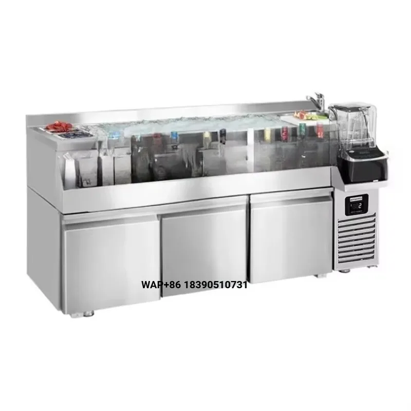 High Quality Cocktail Station Design/ Commercial Cocktail Bar Refrigerator for Restaurant
