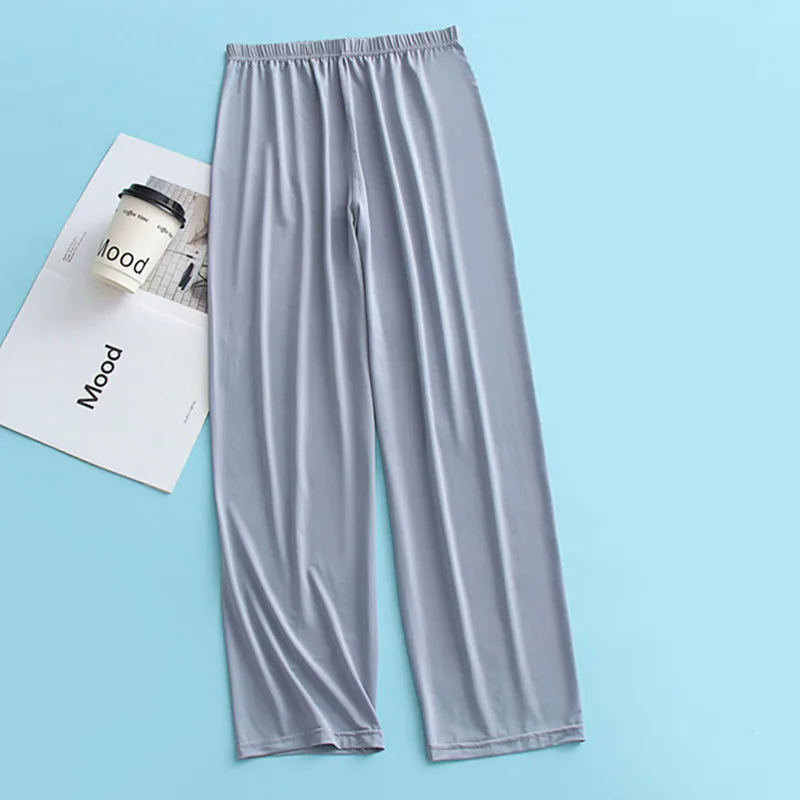 L-5XL Plus Size Men Pajamas Pants Loose Spring Summer Sleepwear Pijama Pant Casual Man Nightwear Home Wear Trousers Male